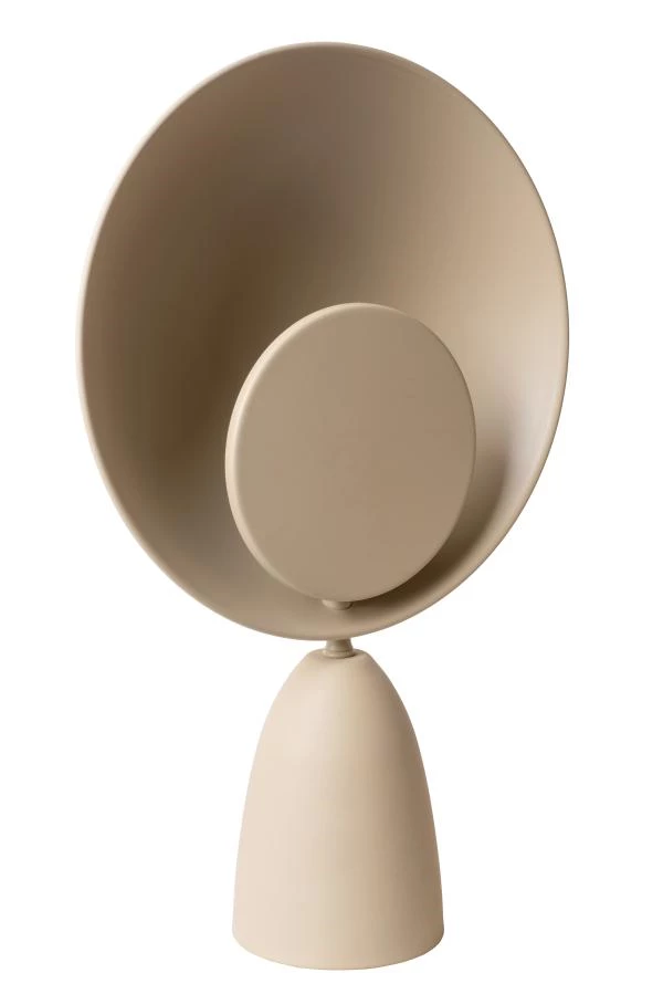 Lucide CASTAMAR - Table lamp - Ø 25,5 cm - LED - 1x8W 2100K - Taupe - turned off